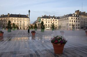 Place du Martroi, Orléans, région Centre Val de Loire.